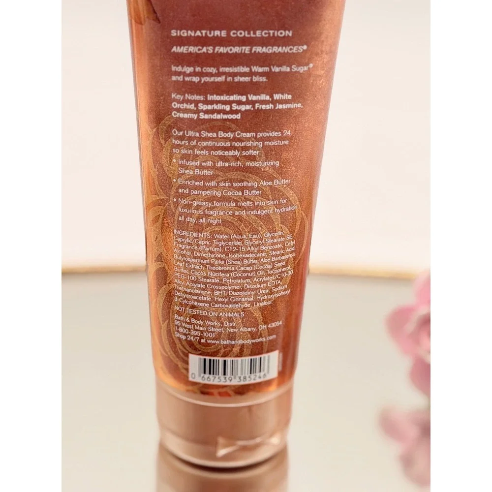 Bath & Body Works Warm Vanilla Sugar Ultra Shea Body Cream 8 oz Signature Line